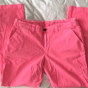 Coral straight leg pants